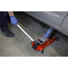 Load image into Gallery viewer, Sealey 180° Handle Trolley Jack 2 Tonne Low Profile Short Chassis - Red