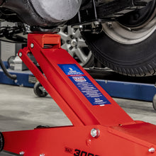 Load image into Gallery viewer, Sealey Trolley Jack 3 Tonne Long Reach High Lift