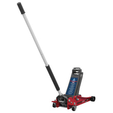 Load image into Gallery viewer, Sealey Trolley Jack 3 Tonne Low Profile Rocket Lift Red (85/500mm)