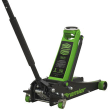 Load image into Gallery viewer, Sealey Trolley Jack 3 Tonne Low Profile Rocket Lift Green