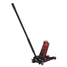 Load image into Gallery viewer, Sealey Trolley Jack 3 Tonne Low Profile Rocket Lift Red Low Entry (100/533mm)