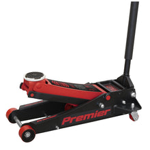 Load image into Gallery viewer, Sealey Trolley Jack 3 Tonne Low Profile Rocket Lift Red Low Entry (100/533mm)