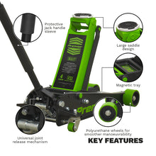 Load image into Gallery viewer, Sealey Trolley Jack 4 Tonne Low Profile Rocket Lift Green