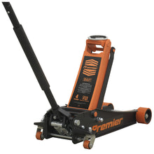 Load image into Gallery viewer, Sealey Trolley Jack 4 Tonne Low Profile Rocket Lift Orange