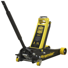Load image into Gallery viewer, Sealey Trolley Jack 4 Tonne Low Profile Rocket Lift Yellow