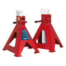 Load image into Gallery viewer, Sealey Axle Stands (Pair) 10 Tonne Capacity per Stand Auto Rise Ratchet