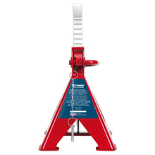 Load image into Gallery viewer, Sealey Axle Stands (Pair) 5 Tonne Capacity per Stand Auto Rise Ratchet