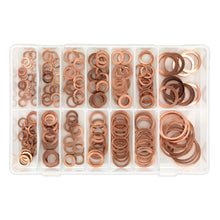 Load image into Gallery viewer, Sealey Copper Sealing Washer Assortment 250pc - Metric