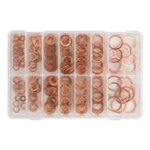 Load image into Gallery viewer, Sealey Diesel Injector Copper Washer Assortment 250pc - Metric