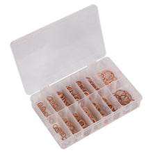 Load image into Gallery viewer, Sealey Diesel Injector Copper Washer Assortment 250pc - Metric