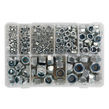 Load image into Gallery viewer, Sealey Nylon Locknut Assortment 255pc M4-M16