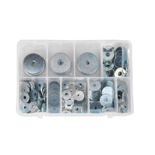 Load image into Gallery viewer, Sealey Repair Washer Assortment 240pc M5-M10 Metric Zinc Plated