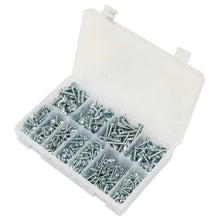 Load image into Gallery viewer, Sealey Self-Tapping Screw Assortment DIN 7981CZ 700pc Pan Head Pozi Zinc