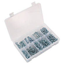 Load image into Gallery viewer, Sealey Self-Tapping Screw Assortment DIN 798CZ 305pc Pan Head Pozi Zinc
