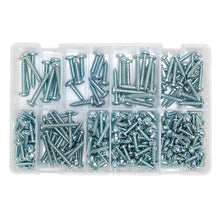 Load image into Gallery viewer, Sealey Self-Tapping Screw Assortment DIN 798CZ 305pc Pan Head Pozi Zinc