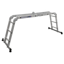 Load image into Gallery viewer, Sealey Aluminium Folding Platform Ladder 4-Way EN 131