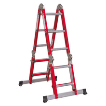 Load image into Gallery viewer, Sealey Aluminium Multipurpose Ladder EN 131 Adjustable Height