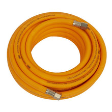 Load image into Gallery viewer, Sealey Air Hose 8mm x 10M, 1/4"BSP Unions Hybrid High-Visibility Orange