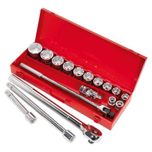 Load image into Gallery viewer, Sealey Socket Set 17pc 3/4" Drive WallDrive Metric (Premier)
