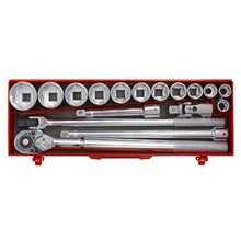 Load image into Gallery viewer, Sealey Socket Set 17pc 3/4" Drive WallDrive Metric (Premier)