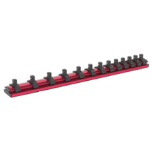 Load image into Gallery viewer, Sealey Socket Retaining Rail Magnetic 1/4" Drive 13 Clips (Premier)