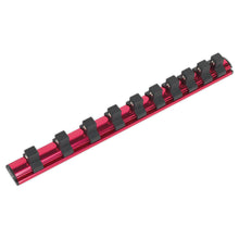 Load image into Gallery viewer, Sealey Socket Retaining Rail Magnetic 1/2" Drive 10 Clips (Premier)