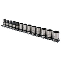 Load image into Gallery viewer, Sealey Socket Set 13pc 1/2" Drive Lock-On 6pt Metric - Black Series (Premier)