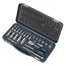 Load image into Gallery viewer, Sealey Socket Set 32pc 1/4" Drive Lock-On 6pt Metric (Premier)