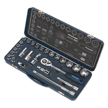 Load image into Gallery viewer, Sealey Socket Set 26pc 1/2" Drive Lock-On 6pt Metric (Premier)