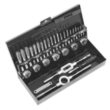 Load image into Gallery viewer, Sealey Tap & Die Set 32pc Split Dies - HSS 4341 Metric