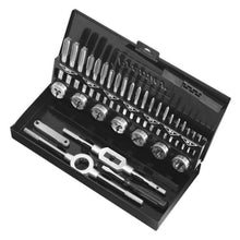 Load image into Gallery viewer, Sealey Tap & Die Set 32pc Split Dies - HSS 4341 Metric