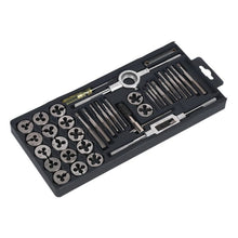 Load image into Gallery viewer, Sealey Tap & Die Set 40pc Split Dies in Storage Tray - Metric