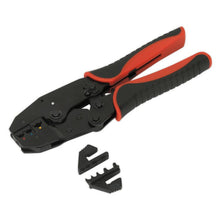 Load image into Gallery viewer, Sealey Ratchet Crimping Tool Interchangeable Jaws