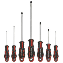 Load image into Gallery viewer, Sealey Screwdriver Set 7pc GripMAX - Slotted/Phillips - Red (Premier)