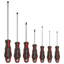 Load image into Gallery viewer, Sealey Screwdriver Set 7pc GripMAX - Slotted/Phillips - Red (Premier)