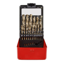Load image into Gallery viewer, Sealey HSS Cobalt Split Point Fully Ground Drill Bit Set 25pc Metric