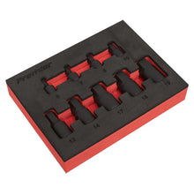 Load image into Gallery viewer, Sealey Low Profile Impact Hex Socket Bit Set 1/4" & 3/8" Sq Drive 9pc - Metric (Premier)