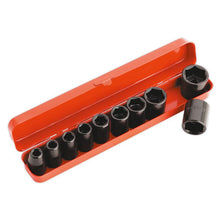 Load image into Gallery viewer, Sealey Impact Socket Set 10pc 1/2" Drive Metric (Premier)