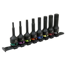 Load image into Gallery viewer, Sealey Spline Impact Socket Bit Set 8pc 1/2" Drive (Premier)