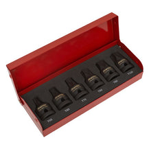 Load image into Gallery viewer, Sealey Impact TRX-Star* Socket Bit Set 6pc 1/2" Drive (Premier)