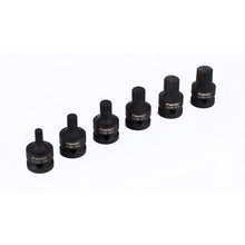 Load image into Gallery viewer, Sealey Impact Spline Socket Bit Set 6pc 1/2" Drive (Premier)