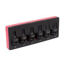 Load image into Gallery viewer, Sealey Impact Spline Socket Bit Set 6pc 1/2" Drive (Premier)