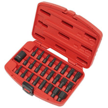 Load image into Gallery viewer, Sealey Impact TRX-Star*/Hex/Spline Bit Set 25pc 1/2" Drive (Premier)