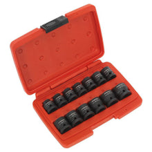 Load image into Gallery viewer, Sealey Impact Socket Set 13pc 1/2" Drive Low Profile Metric (Premier)