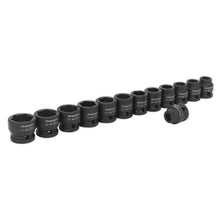 Load image into Gallery viewer, Sealey Impact Socket Set 13pc 1/2" Drive Low Profile Metric (Premier)