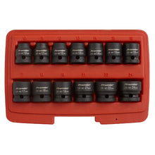 Load image into Gallery viewer, Sealey Impact Socket Set 13pc 1/2" Drive Low Profile Metric (Premier)