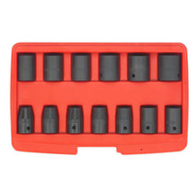 Load image into Gallery viewer, Sealey Impact Socket Set 13pc 1/2" Drive Metric (Premier)