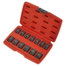 Load image into Gallery viewer, Sealey Impact Socket Set 13pc 1/2" Drive Total Drive (Premier)