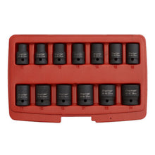 Load image into Gallery viewer, Sealey Impact Socket Set 13pc 1/2" Drive Total Drive (Premier)