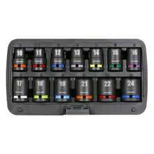 Load image into Gallery viewer, Sealey Impact Socket Set 13pc 1/2" Drive Metric Colour-Coded (Premier)